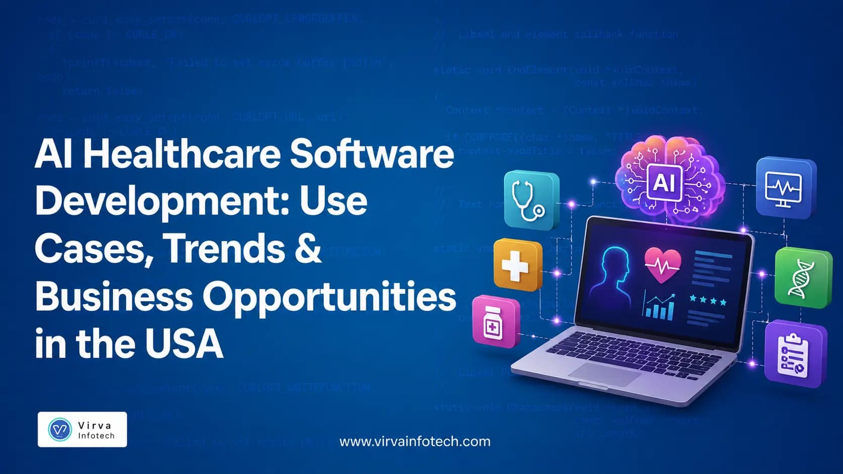 AI Healthcare Software Development: Use Cases, Trends & Business Opportunities in the USA