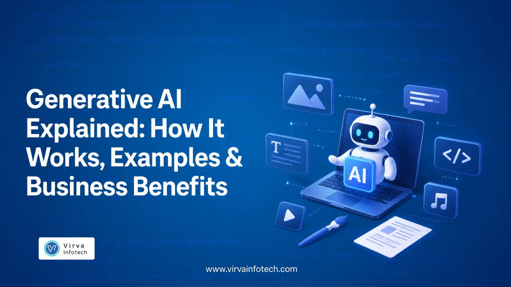 Generative AI Explained: How It Works, Examples & Business Benefits
