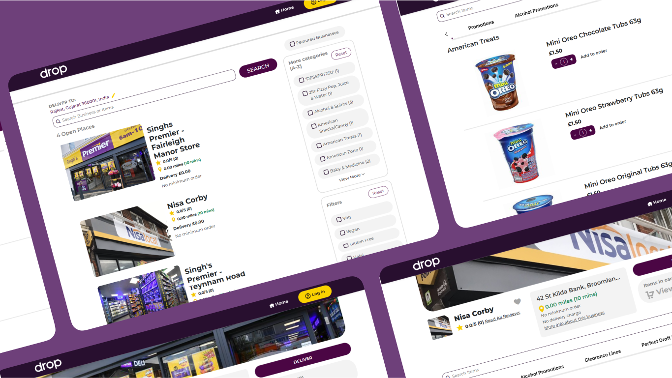 Drop Website